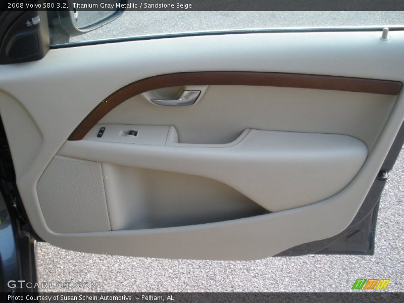 Titanium Gray Metallic / Sandstone Beige 2008 Volvo S80 3.2