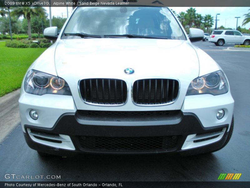 Alpine White / Sand Beige Nevada Leather 2009 BMW X5 xDrive30i