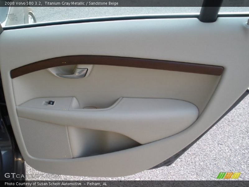 Titanium Gray Metallic / Sandstone Beige 2008 Volvo S80 3.2