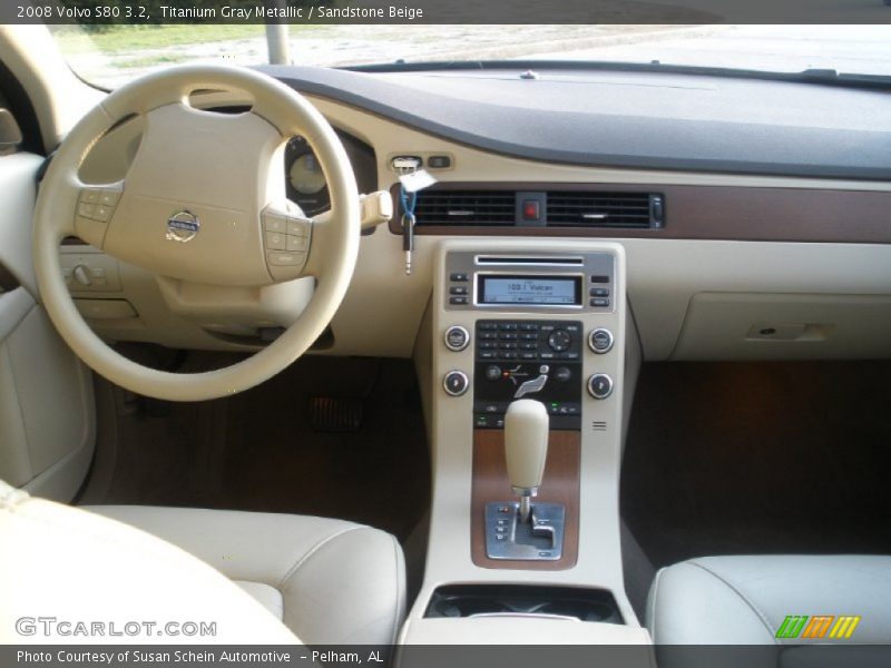 Titanium Gray Metallic / Sandstone Beige 2008 Volvo S80 3.2