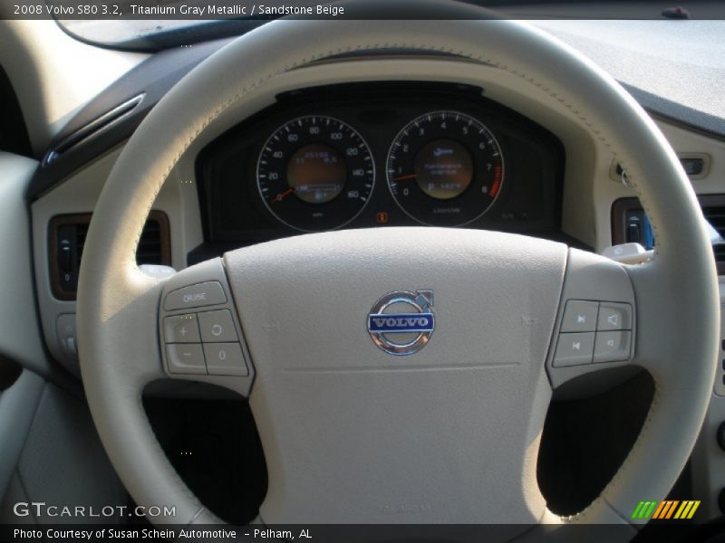 Titanium Gray Metallic / Sandstone Beige 2008 Volvo S80 3.2