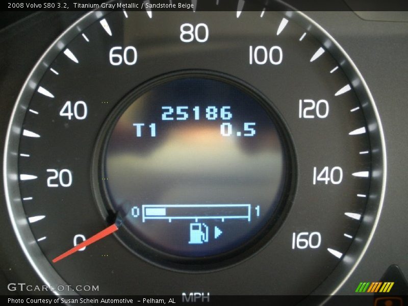 Titanium Gray Metallic / Sandstone Beige 2008 Volvo S80 3.2