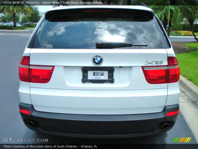 Alpine White / Sand Beige Nevada Leather 2009 BMW X5 xDrive30i