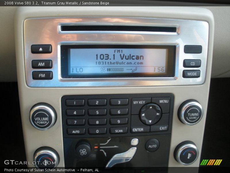 Titanium Gray Metallic / Sandstone Beige 2008 Volvo S80 3.2