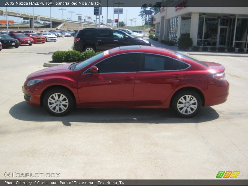 Sangria Red Mica / Black 2009 Mazda MAZDA6 i SV
