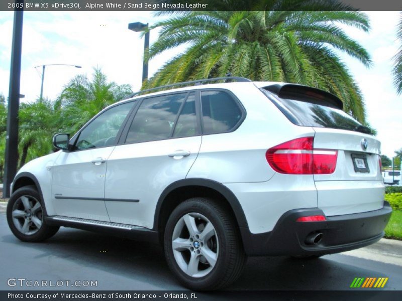 Alpine White / Sand Beige Nevada Leather 2009 BMW X5 xDrive30i