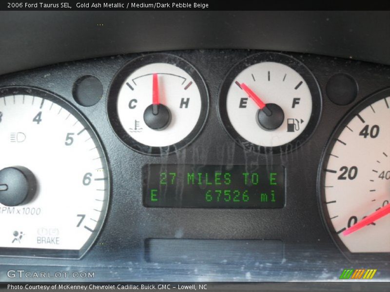 Gold Ash Metallic / Medium/Dark Pebble Beige 2006 Ford Taurus SEL