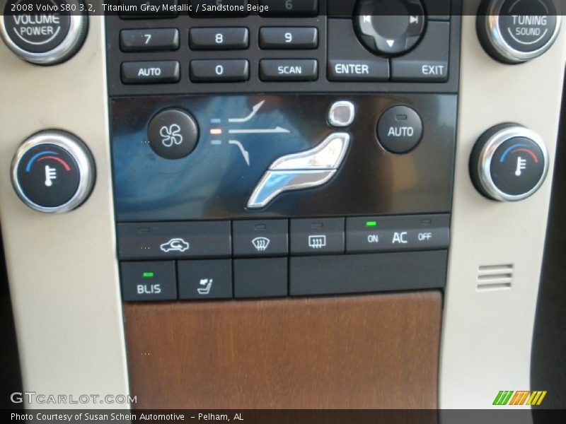 Titanium Gray Metallic / Sandstone Beige 2008 Volvo S80 3.2