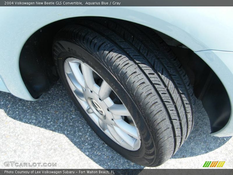 Aquarius Blue / Gray 2004 Volkswagen New Beetle GLS Convertible