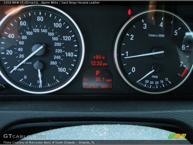 Alpine White / Sand Beige Nevada Leather 2009 BMW X5 xDrive30i