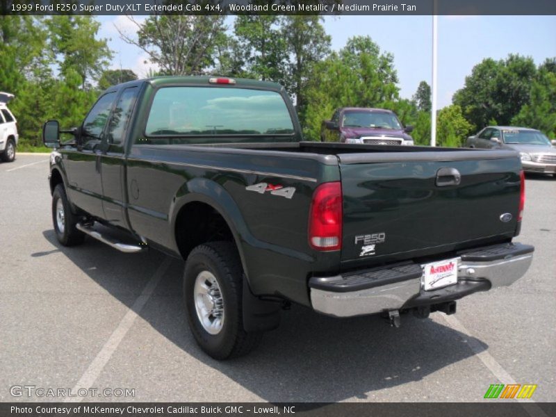 Woodland Green Metallic / Medium Prairie Tan 1999 Ford F250 Super Duty XLT Extended Cab 4x4