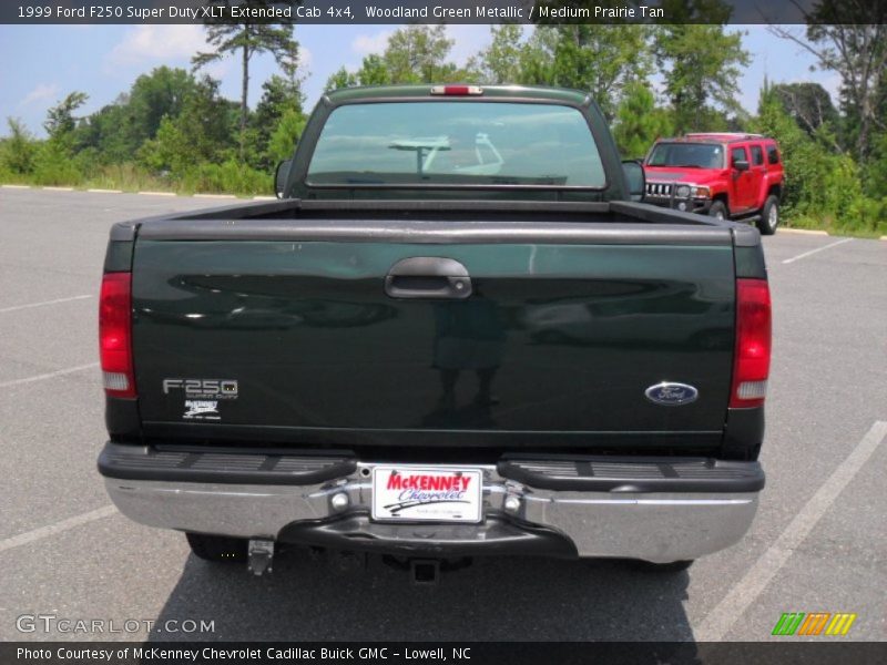 Woodland Green Metallic / Medium Prairie Tan 1999 Ford F250 Super Duty XLT Extended Cab 4x4