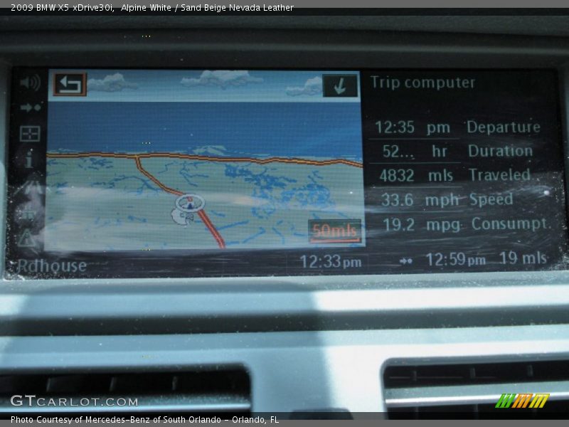 Alpine White / Sand Beige Nevada Leather 2009 BMW X5 xDrive30i