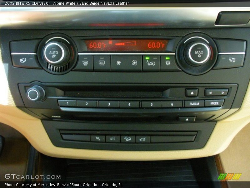 Alpine White / Sand Beige Nevada Leather 2009 BMW X5 xDrive30i