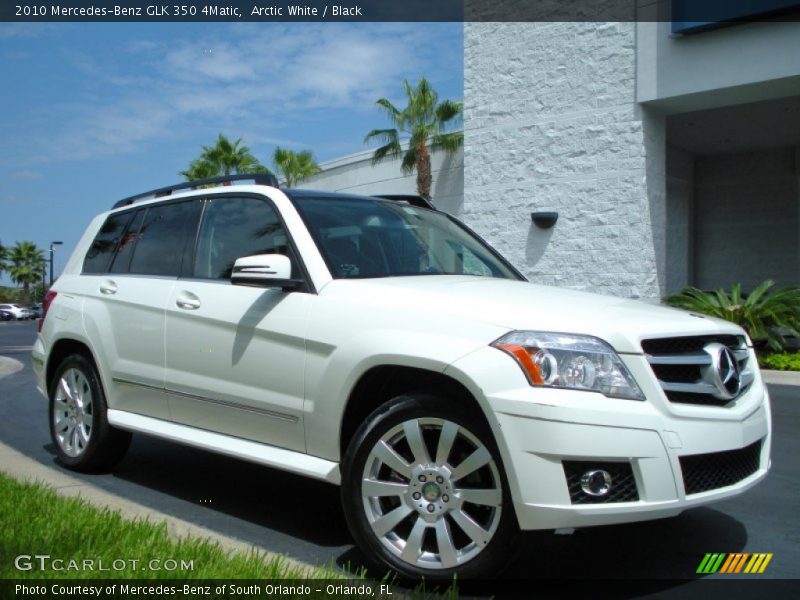Arctic White / Black 2010 Mercedes-Benz GLK 350 4Matic
