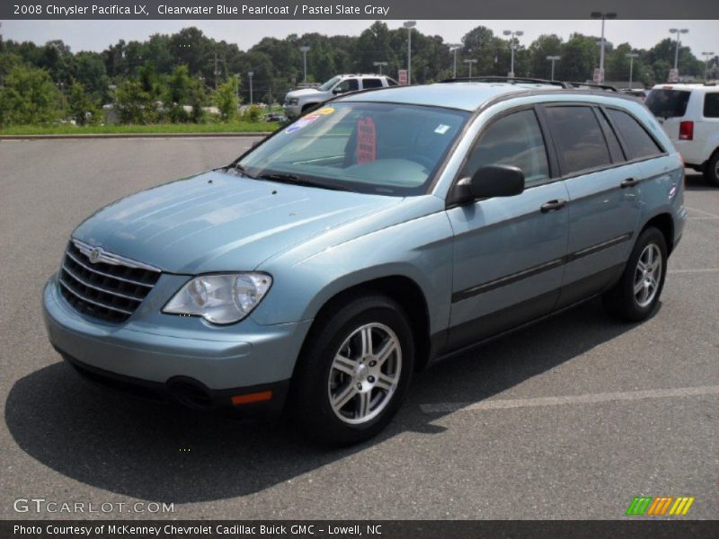 Clearwater Blue Pearlcoat / Pastel Slate Gray 2008 Chrysler Pacifica LX