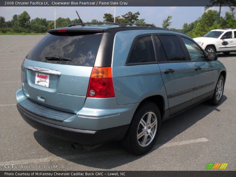 Clearwater Blue Pearlcoat / Pastel Slate Gray 2008 Chrysler Pacifica LX