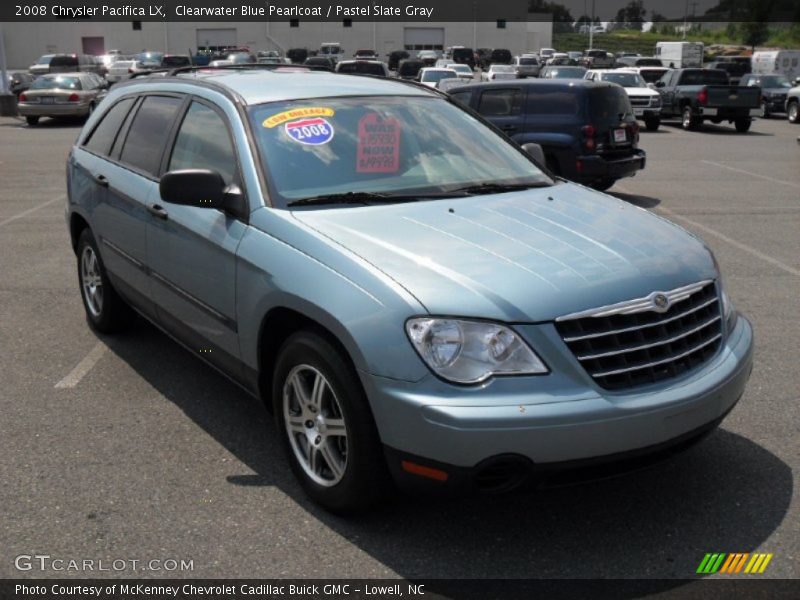 Clearwater Blue Pearlcoat / Pastel Slate Gray 2008 Chrysler Pacifica LX
