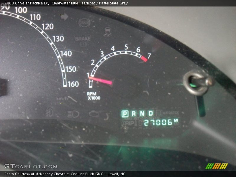 Clearwater Blue Pearlcoat / Pastel Slate Gray 2008 Chrysler Pacifica LX