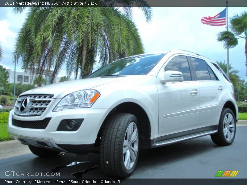 Arctic White / Black 2011 Mercedes-Benz ML 350