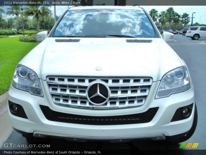 Arctic White / Black 2011 Mercedes-Benz ML 350
