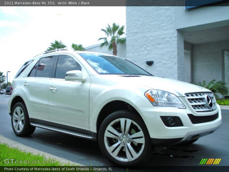 Arctic White / Black 2011 Mercedes-Benz ML 350