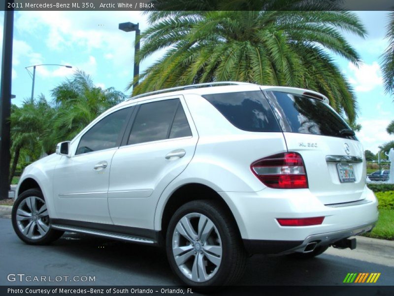 Arctic White / Black 2011 Mercedes-Benz ML 350
