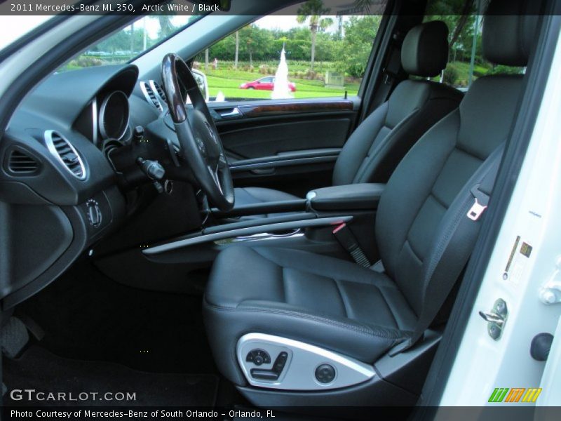 Arctic White / Black 2011 Mercedes-Benz ML 350