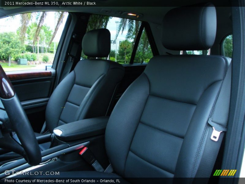 Arctic White / Black 2011 Mercedes-Benz ML 350