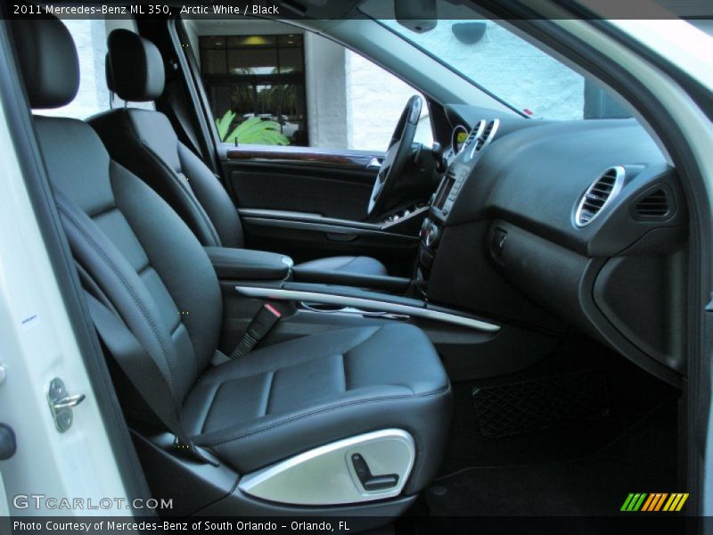 Arctic White / Black 2011 Mercedes-Benz ML 350