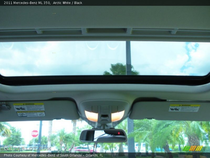 Arctic White / Black 2011 Mercedes-Benz ML 350