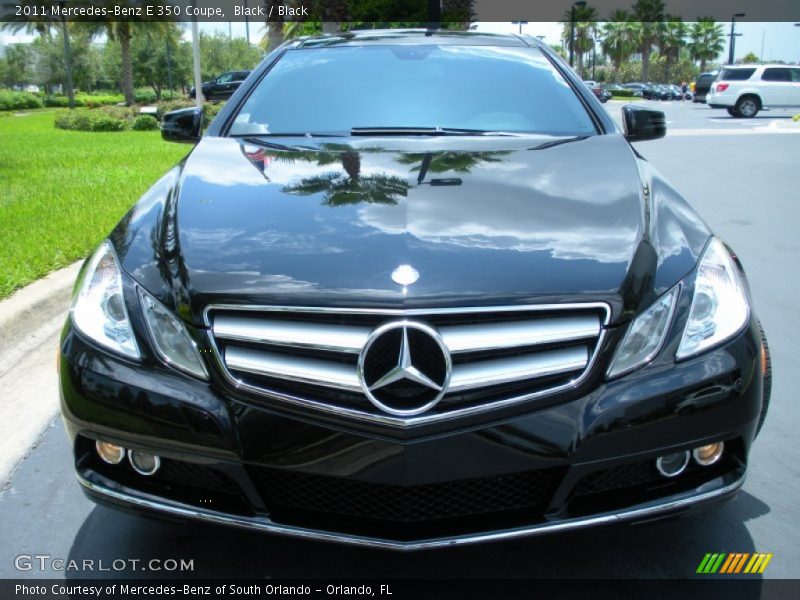 Black / Black 2011 Mercedes-Benz E 350 Coupe