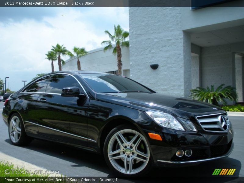 Black / Black 2011 Mercedes-Benz E 350 Coupe