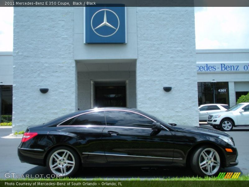 Black / Black 2011 Mercedes-Benz E 350 Coupe