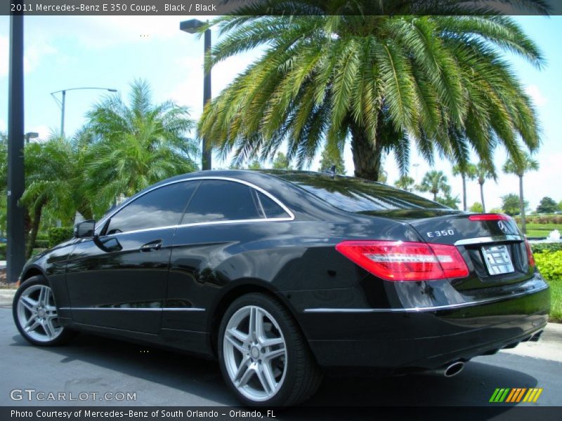 Black / Black 2011 Mercedes-Benz E 350 Coupe