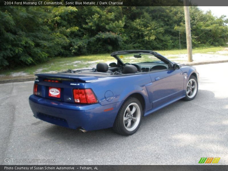 Sonic Blue Metallic / Dark Charcoal 2004 Ford Mustang GT Convertible