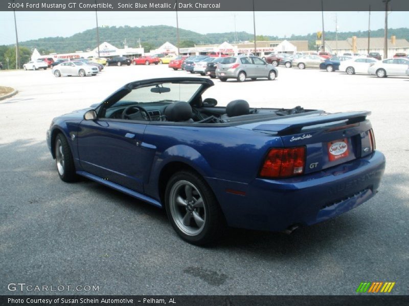 Sonic Blue Metallic / Dark Charcoal 2004 Ford Mustang GT Convertible