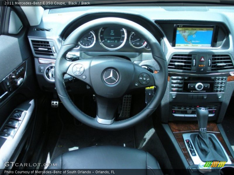 Black / Black 2011 Mercedes-Benz E 350 Coupe