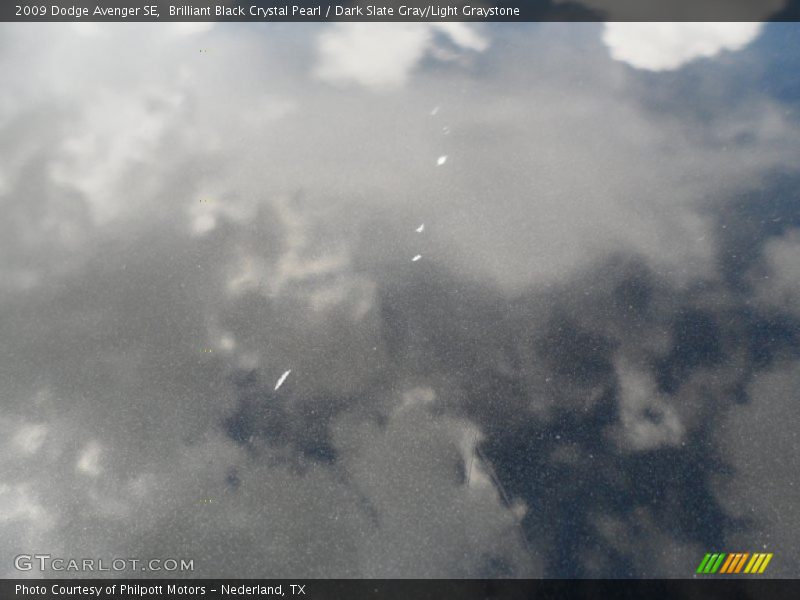 Brilliant Black Crystal Pearl / Dark Slate Gray/Light Graystone 2009 Dodge Avenger SE