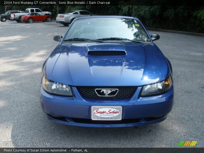 Sonic Blue Metallic / Dark Charcoal 2004 Ford Mustang GT Convertible