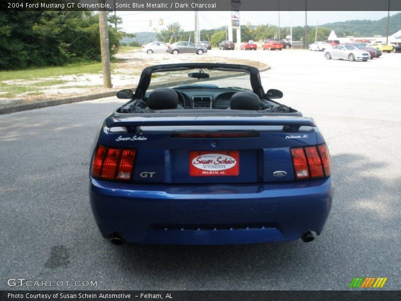 Sonic Blue Metallic / Dark Charcoal 2004 Ford Mustang GT Convertible