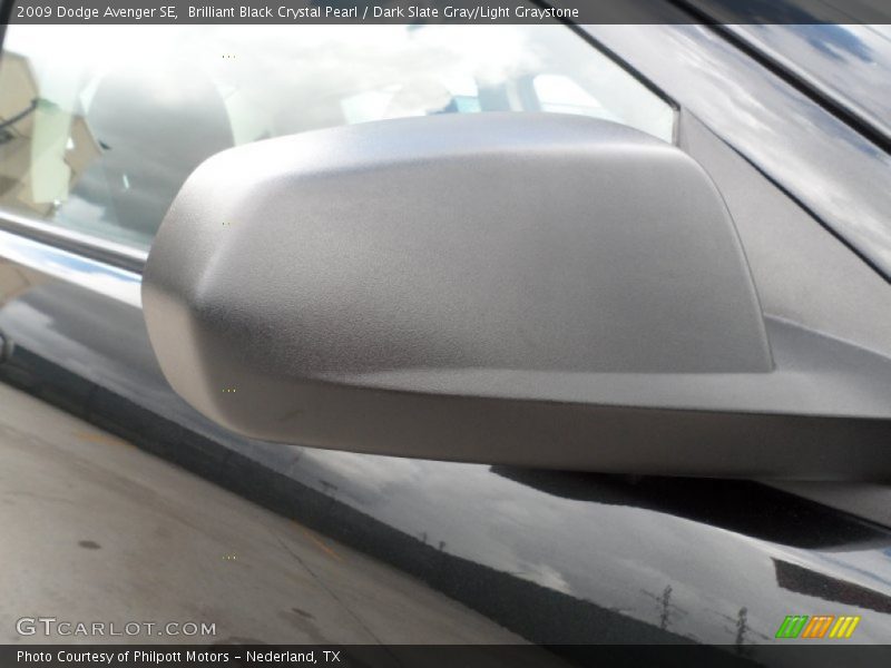 Brilliant Black Crystal Pearl / Dark Slate Gray/Light Graystone 2009 Dodge Avenger SE