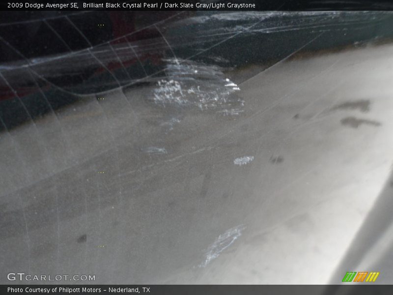Brilliant Black Crystal Pearl / Dark Slate Gray/Light Graystone 2009 Dodge Avenger SE