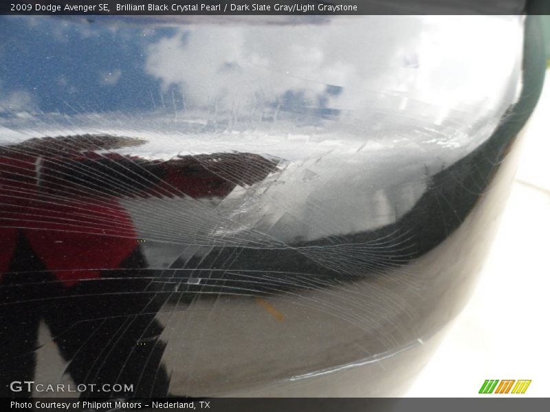 Brilliant Black Crystal Pearl / Dark Slate Gray/Light Graystone 2009 Dodge Avenger SE