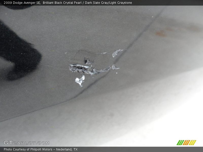 Brilliant Black Crystal Pearl / Dark Slate Gray/Light Graystone 2009 Dodge Avenger SE