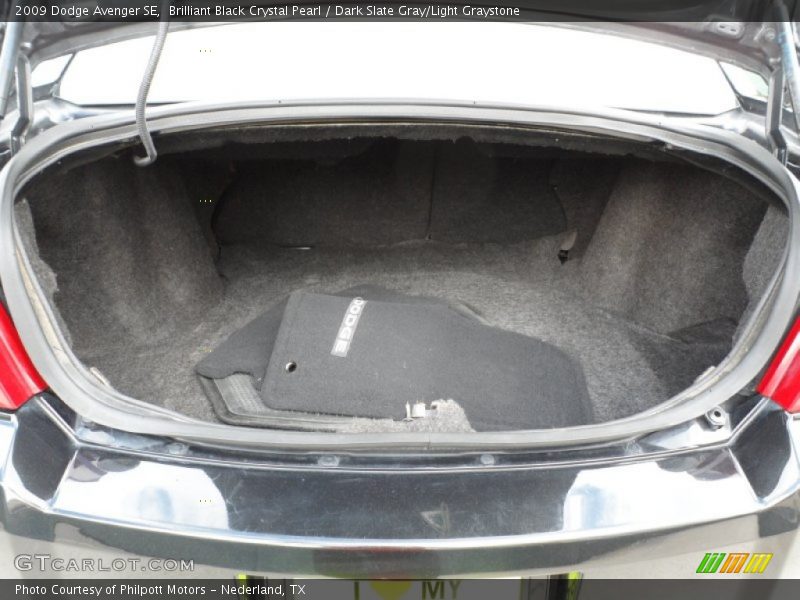 Brilliant Black Crystal Pearl / Dark Slate Gray/Light Graystone 2009 Dodge Avenger SE
