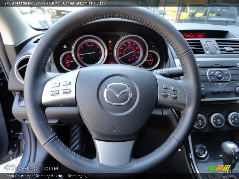 Comet Gray Mica / Black 2009 Mazda MAZDA6 i Touring