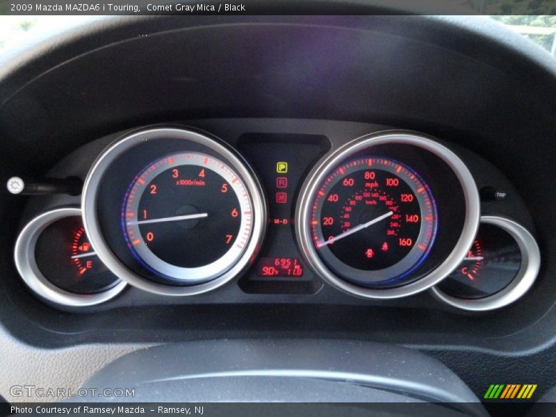 Comet Gray Mica / Black 2009 Mazda MAZDA6 i Touring