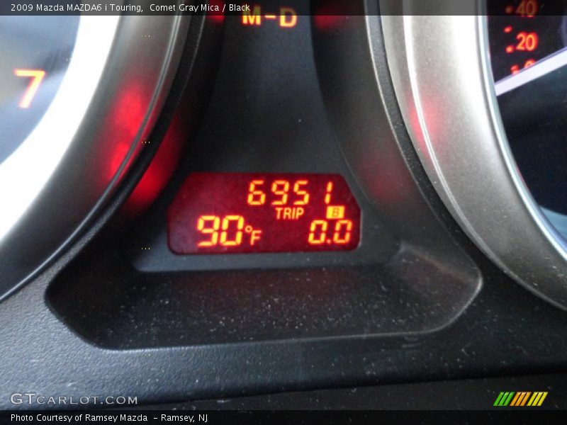 Comet Gray Mica / Black 2009 Mazda MAZDA6 i Touring