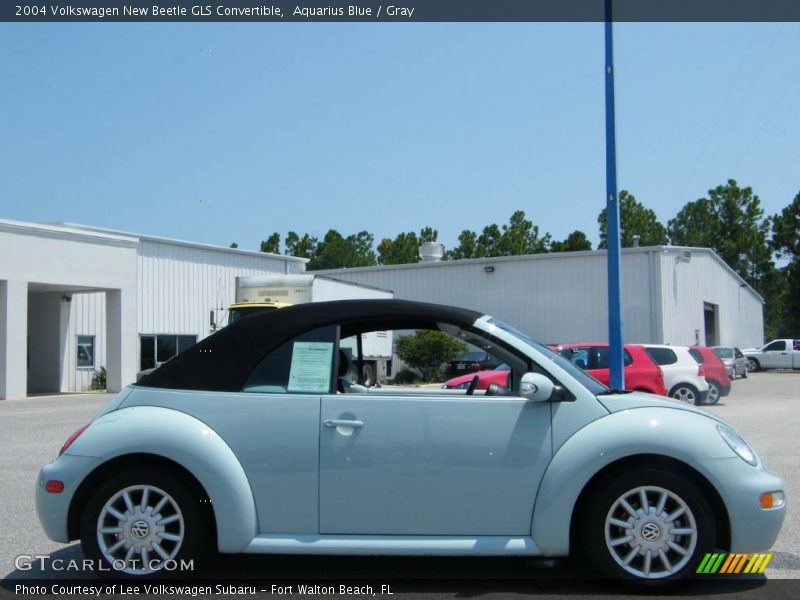 Aquarius Blue / Gray 2004 Volkswagen New Beetle GLS Convertible